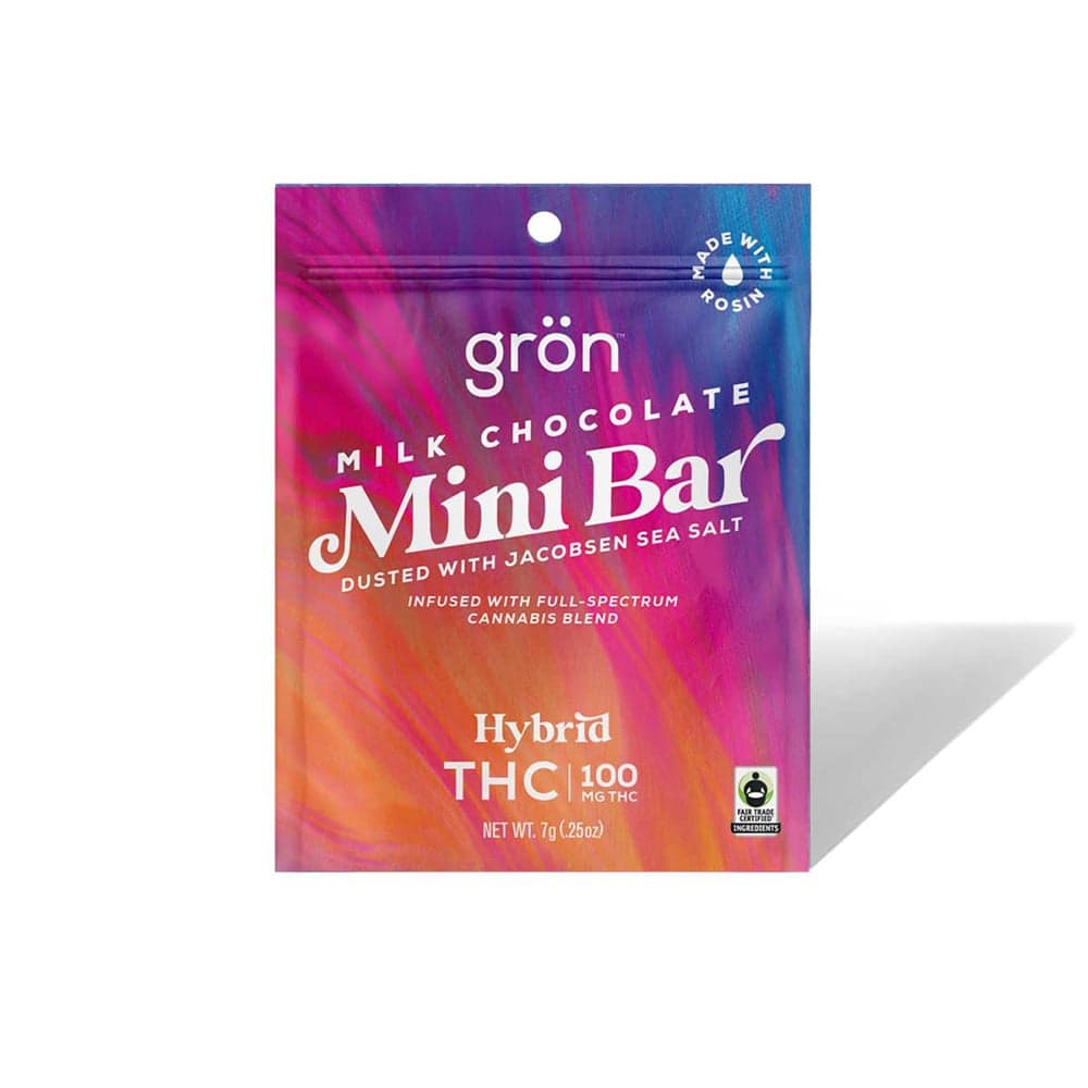 Grön – THC Milk Chocolate Mini Bar (100mg)