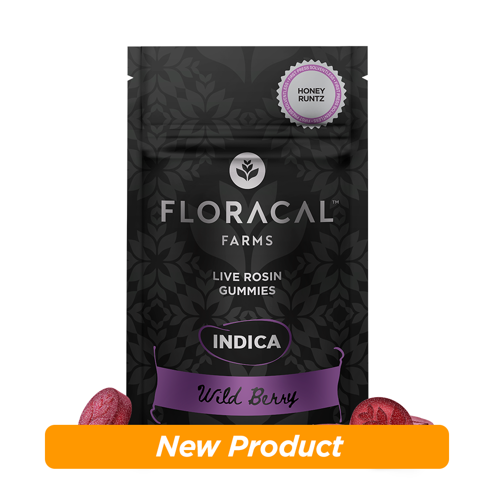 FloraCal™ – Live Rosin Gummies - Wild Berry [10pk] (100mg)