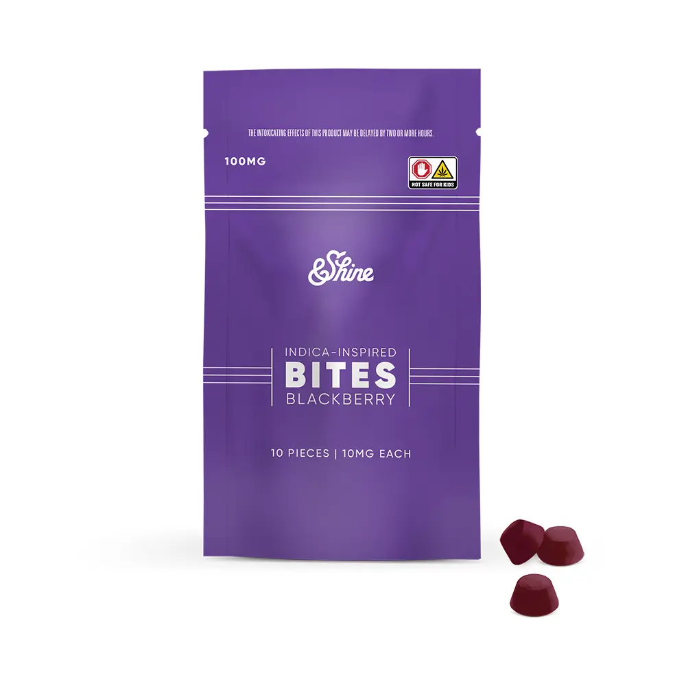 &Shine – Blackberry [10pk] (100mg)