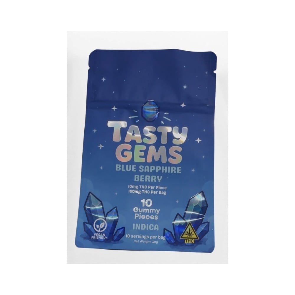 Tasty Gems – Blue Sapphire Berry [10pk] (100mg)