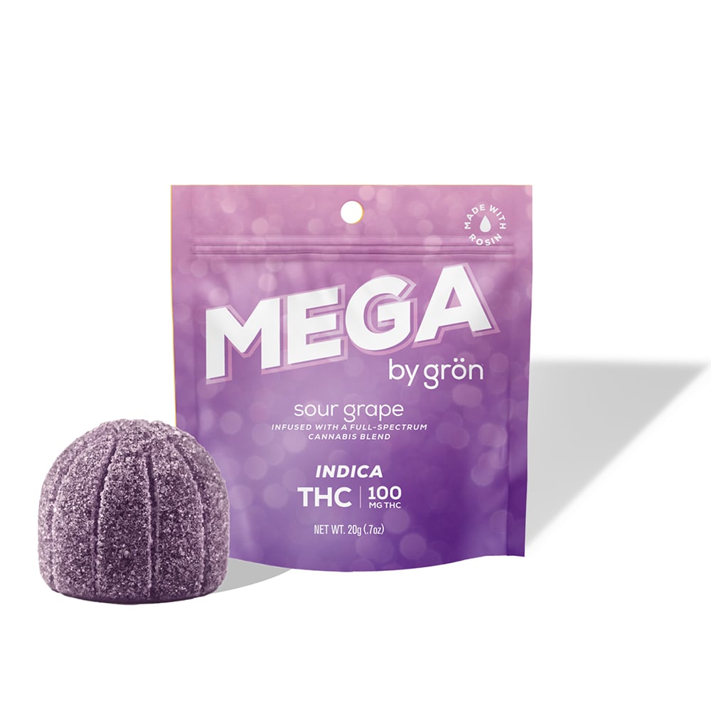Grön – THC Sour Grape Mega Pearl [1pk] (100mg)
