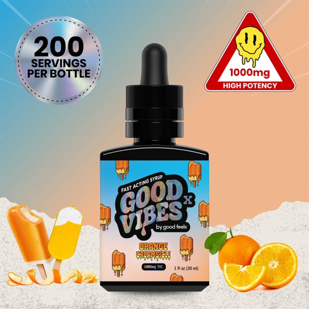 Good Feels – Orange Creamsicle High-Potency Liquid Gummies Syrup (1000mg)