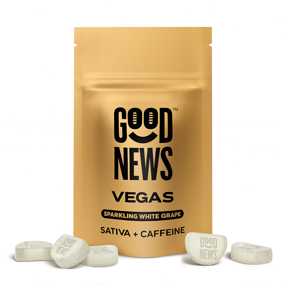 Good News™ – VEGAS: Sparkling White Grape [10pk] (100mg)