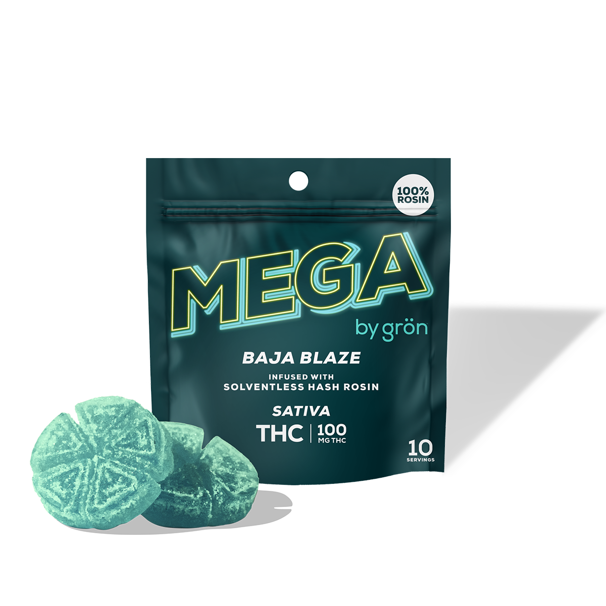 Grön – THC Baja Blaze Mega Pearl (100mg)