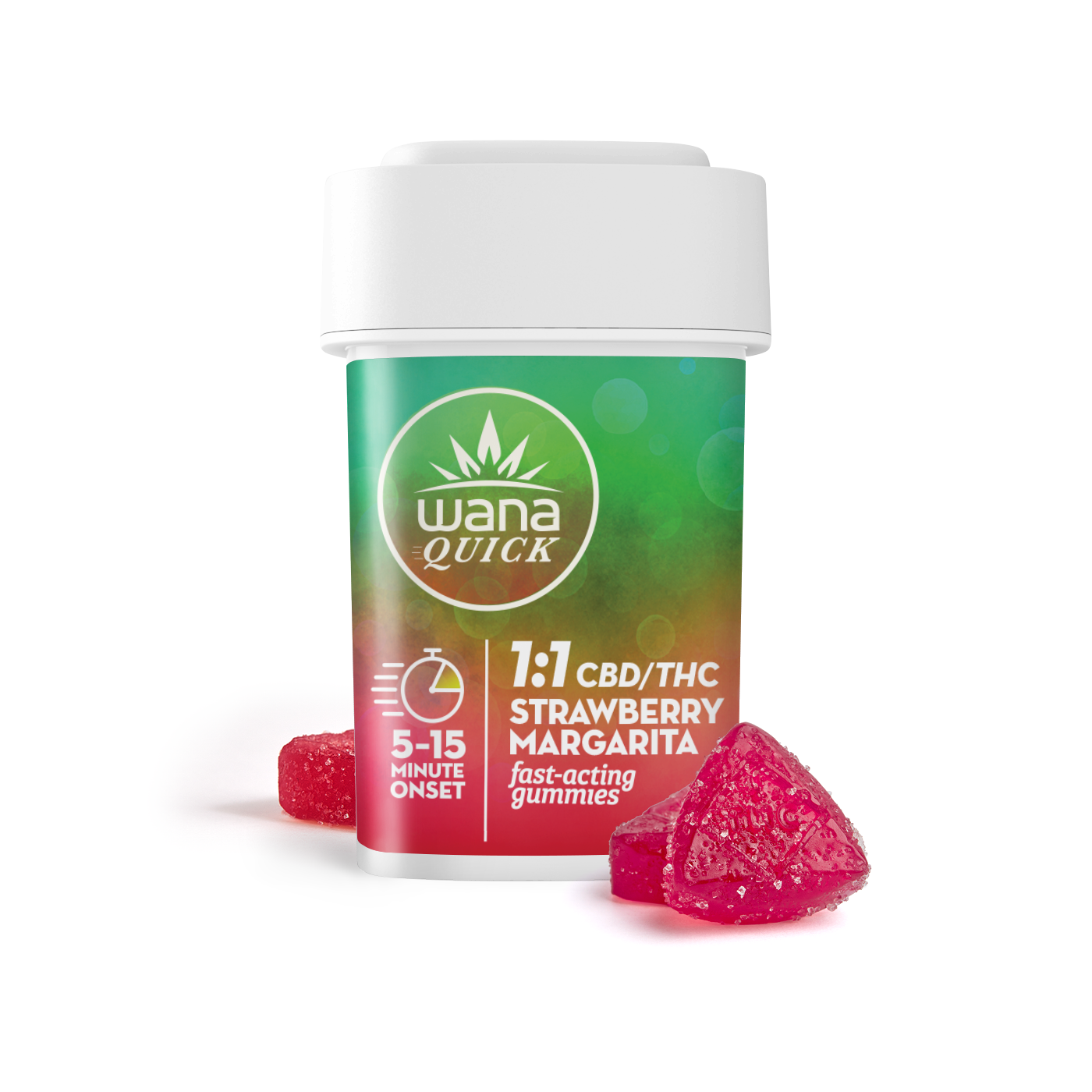Wana – 1:1 Strawberry Margarita [10pk] (100mg CBD/100mg THC)