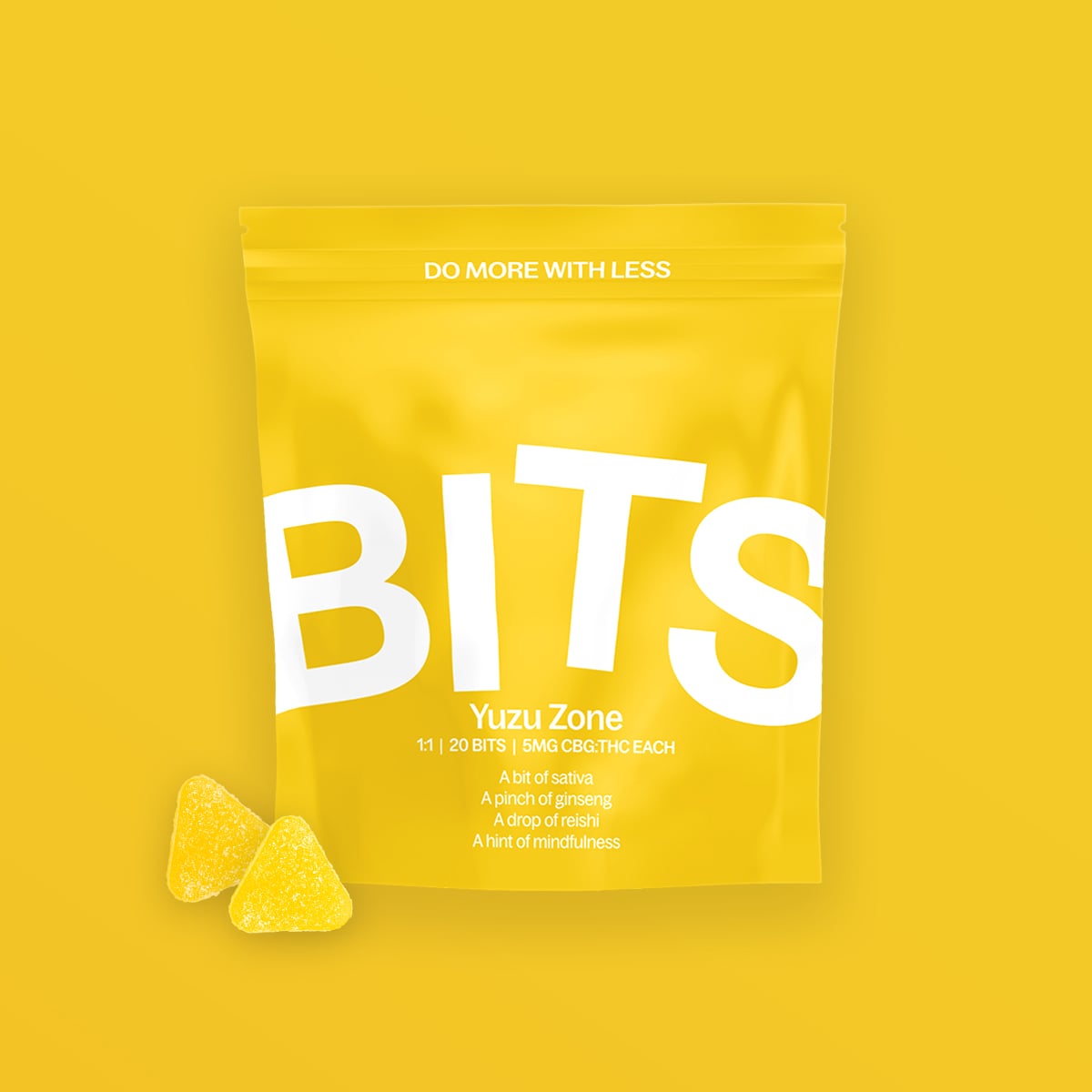 Bits – Yuzu Zone 1:1 CBG:THC [20pk] (100mg CBG/100mg THC)