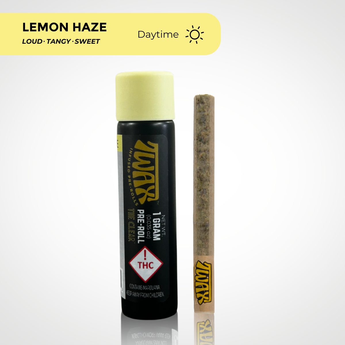 CLEAR Brands – The Clear TWAX Infused Pre-roll 1g | Lemon Haze