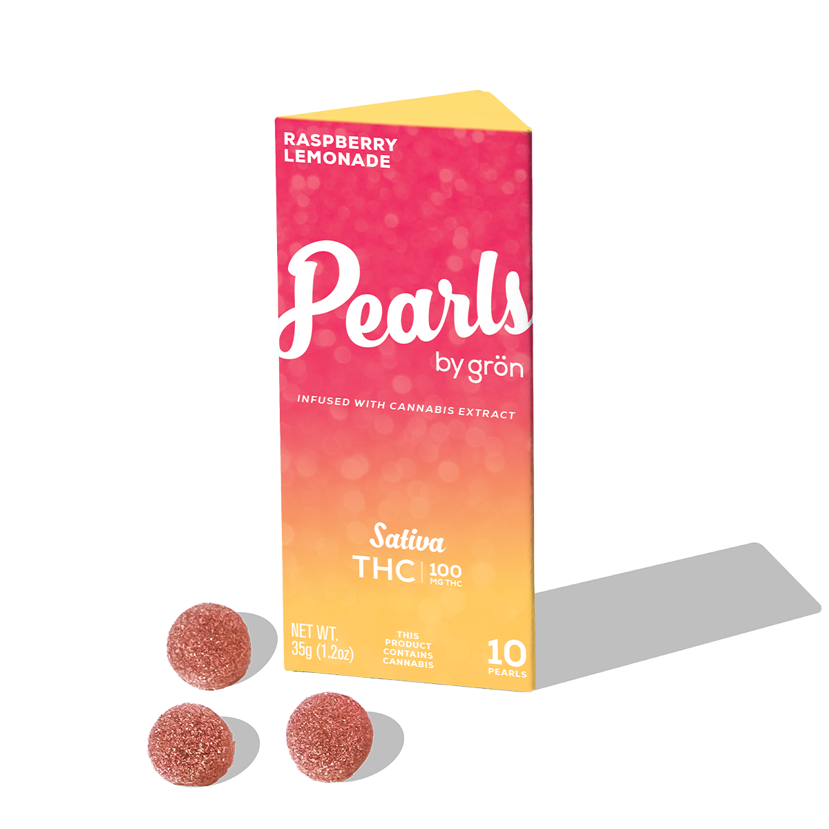 Grön – THC Raspberry Lemonade Pearls - Sativa (100mg)