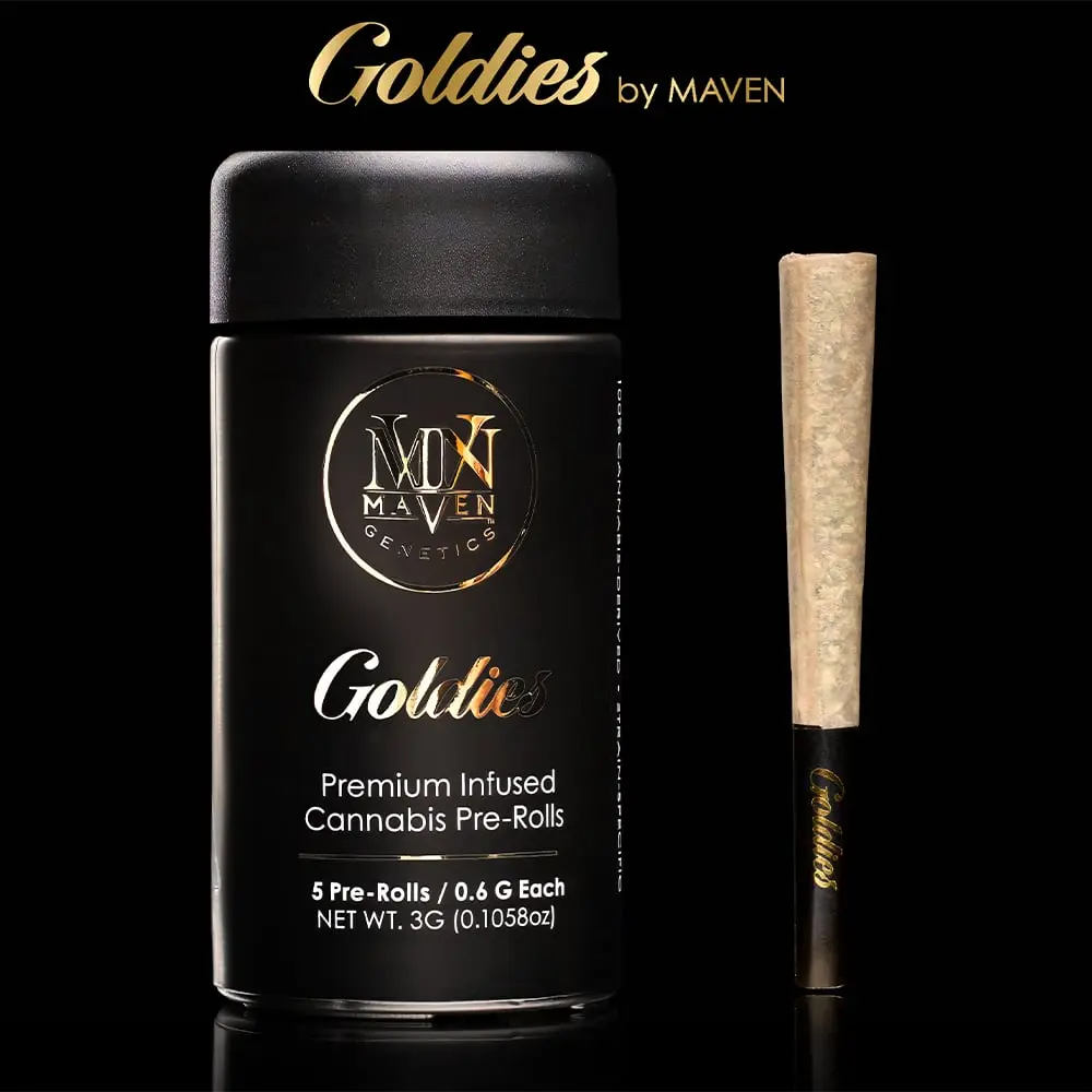 Maven – Dirty Laundry Goldies Infused Pre-Rolls 5-Pack [3g]