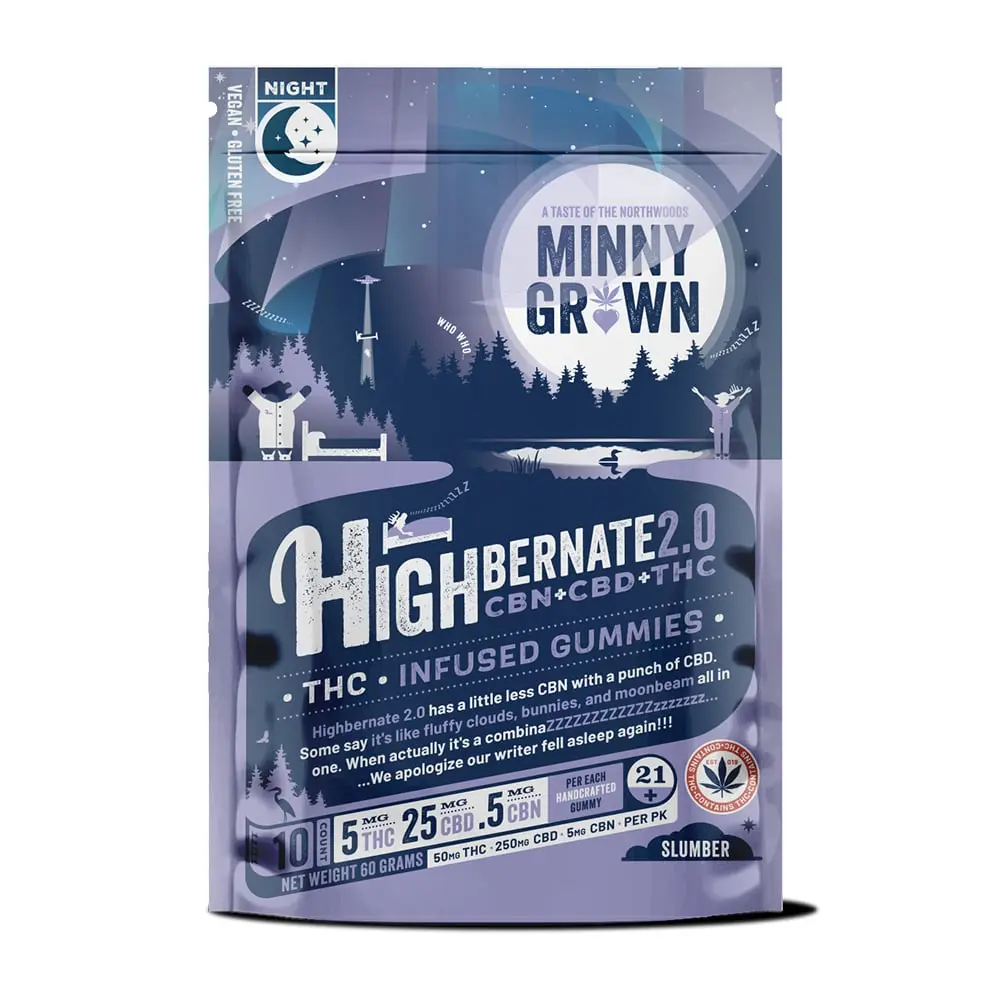 Minny Grown – Highbernate 2.0 10:50:1 [10pk] (50mg THC/250mg CBD/5mg CBN)