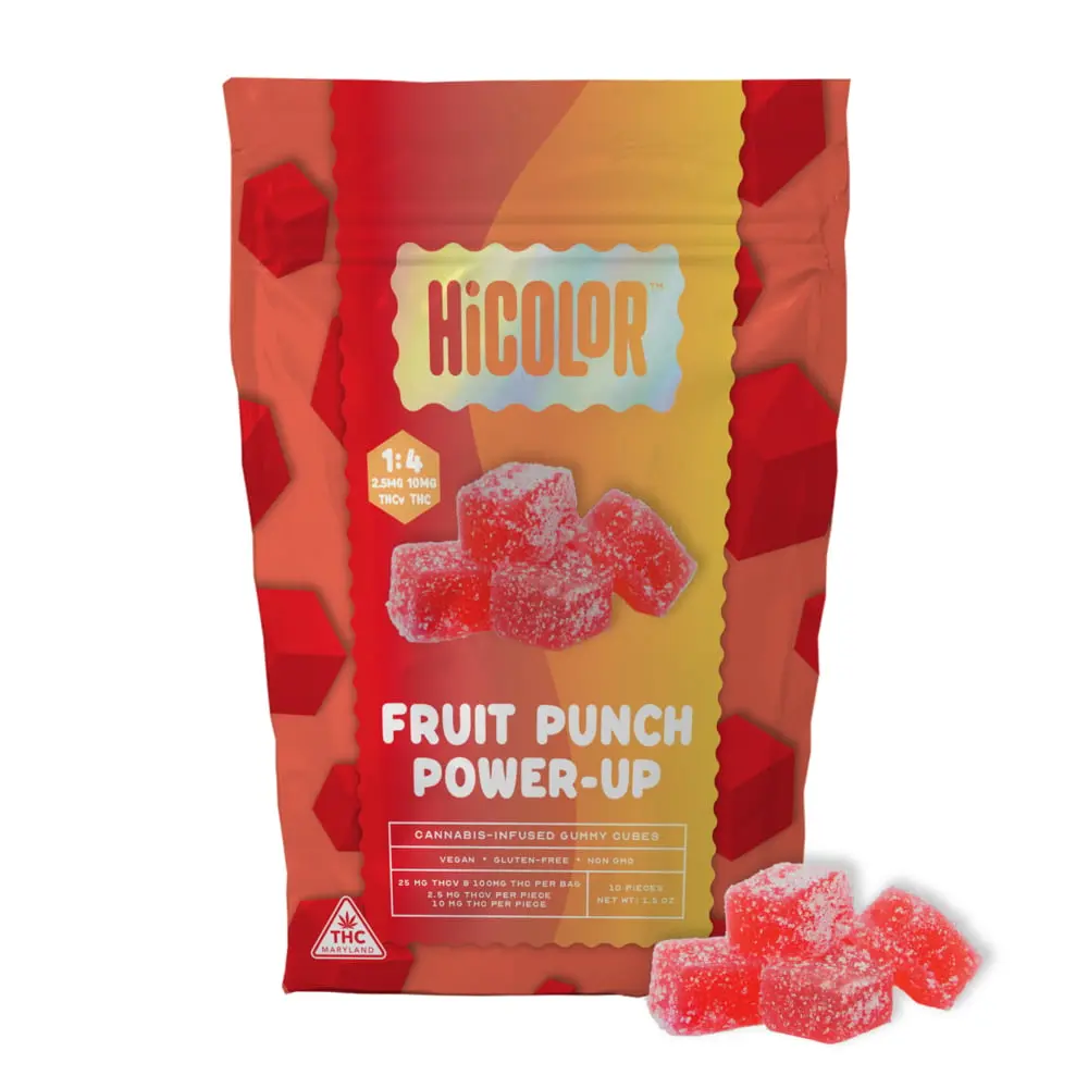 HiCOLOR – 1:4 Fruit Punch [10pk] (25mg THCV/100mg THC)