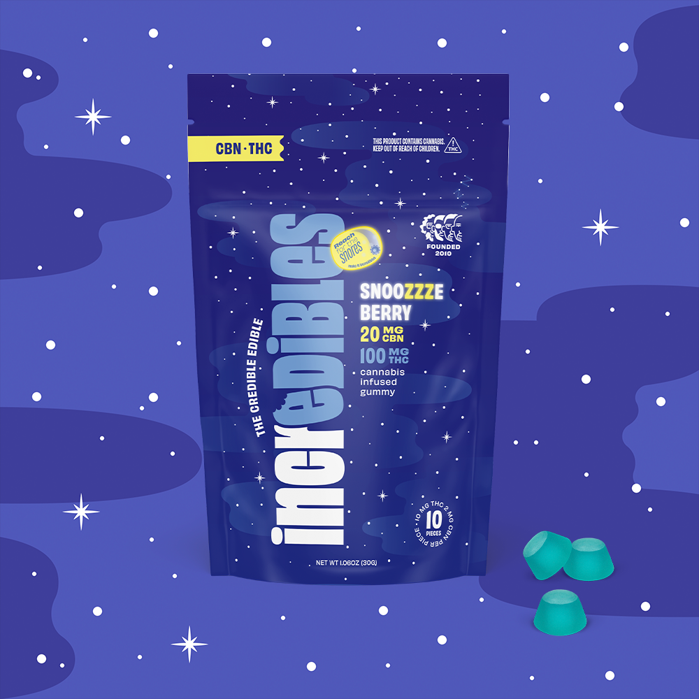 incredibles – 5:1 Snoozzzeberry + CBN [10pk] (100mg THC/20mg CBN)