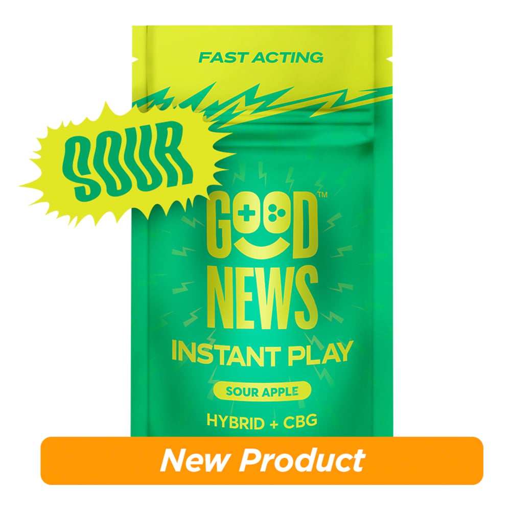 Good News™ – INSTANT PLAY Sour Apple [10pk] (100mg THC/50mg CBG)