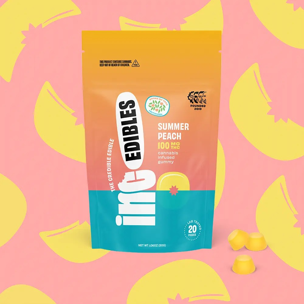 (inc)edibles – inc.edibles 20 Pack Summer Peach THC Gummies 01551