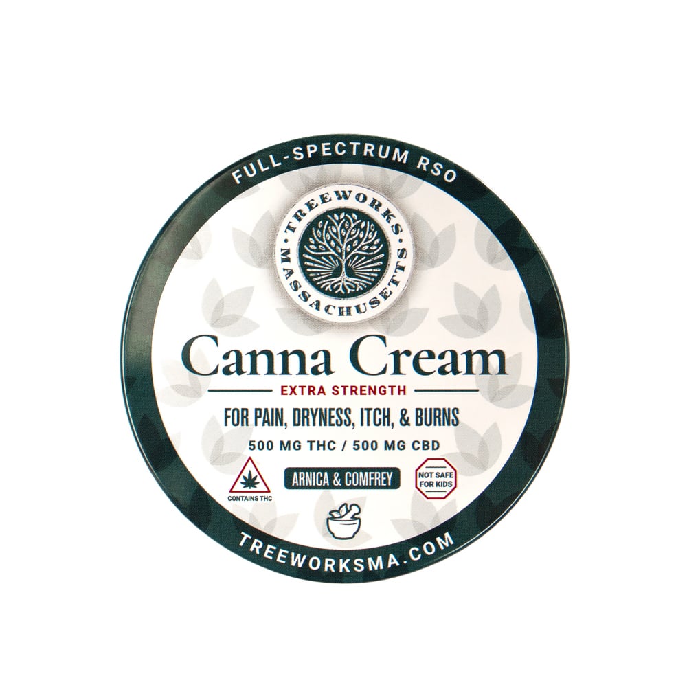 Treeworks – Canna Cream 500mg CBD | 500mg THC
