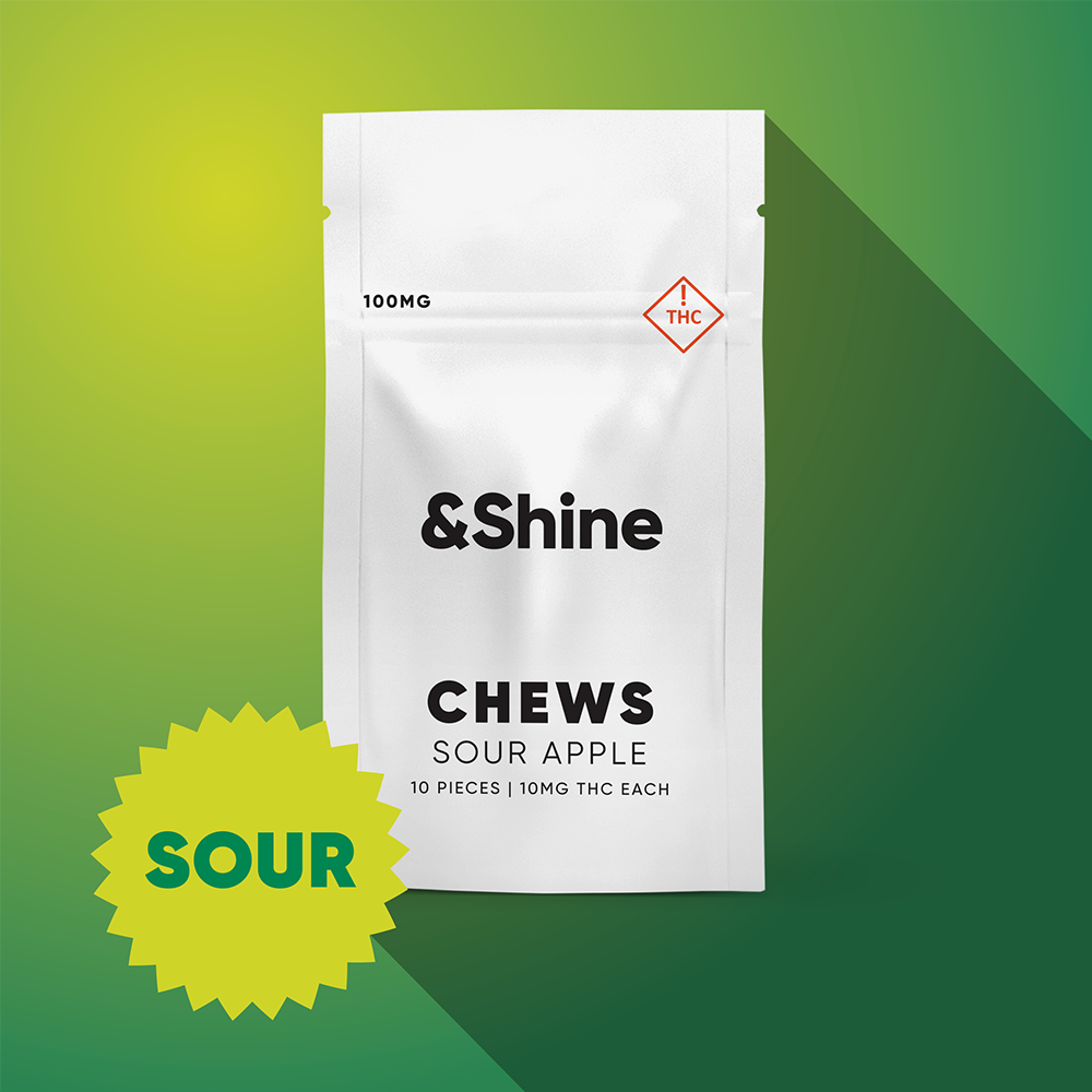 &Shine – Sour Apple [10pk] (100mg)