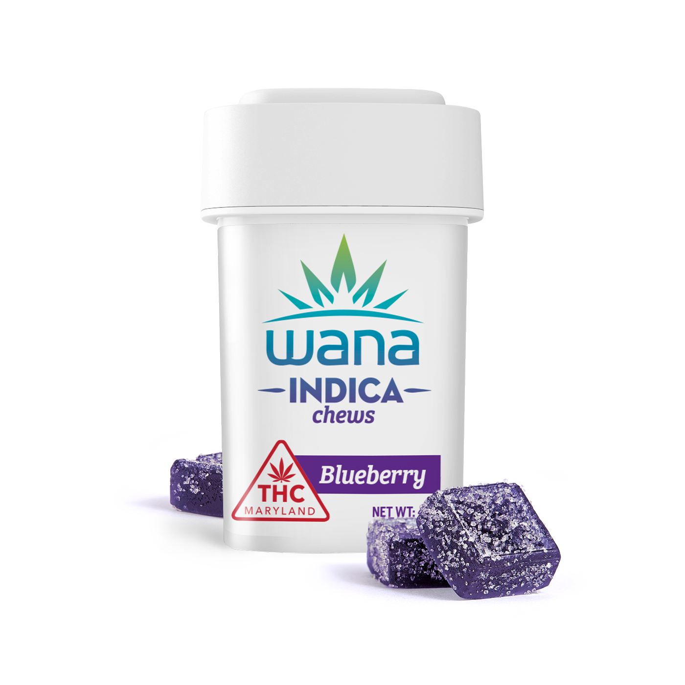 Wana – Blueberry - Indica [10pk] (100mg)