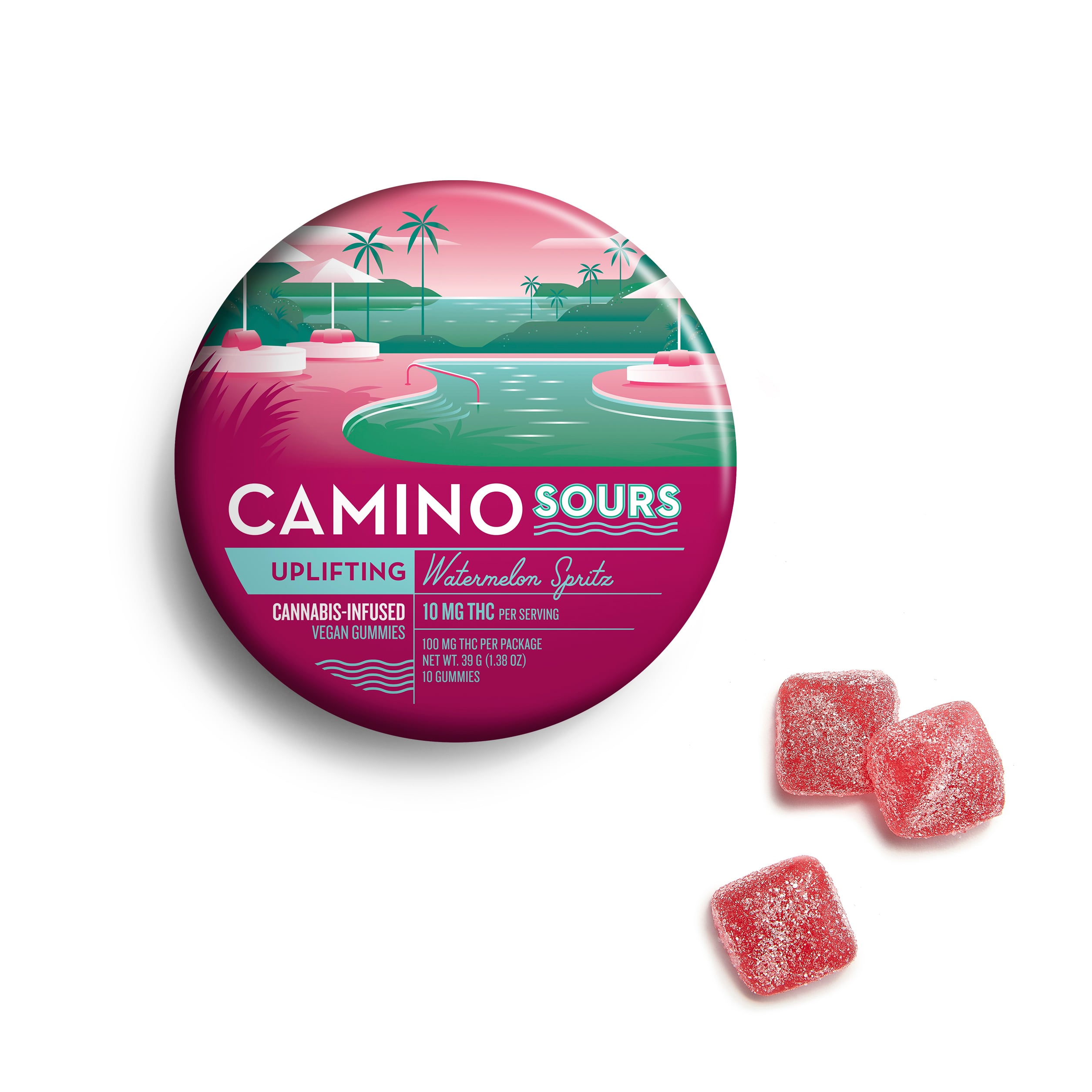 Camino – 'Uplifting' Watermelon Spritz [10pk] (100mg THC)