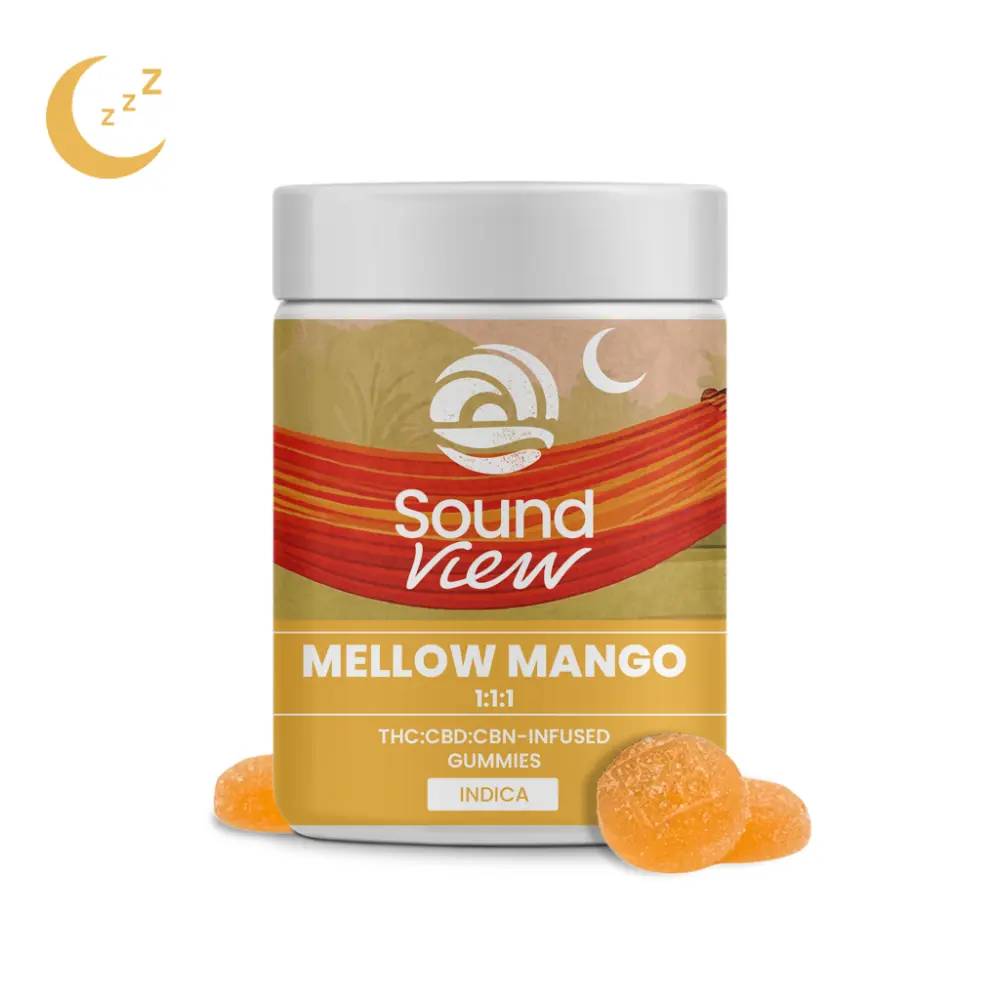 SoundView – SoundView Mellow Mango 1:1:1 Gummies T99.2mg C103.8mg C98mg I 00326