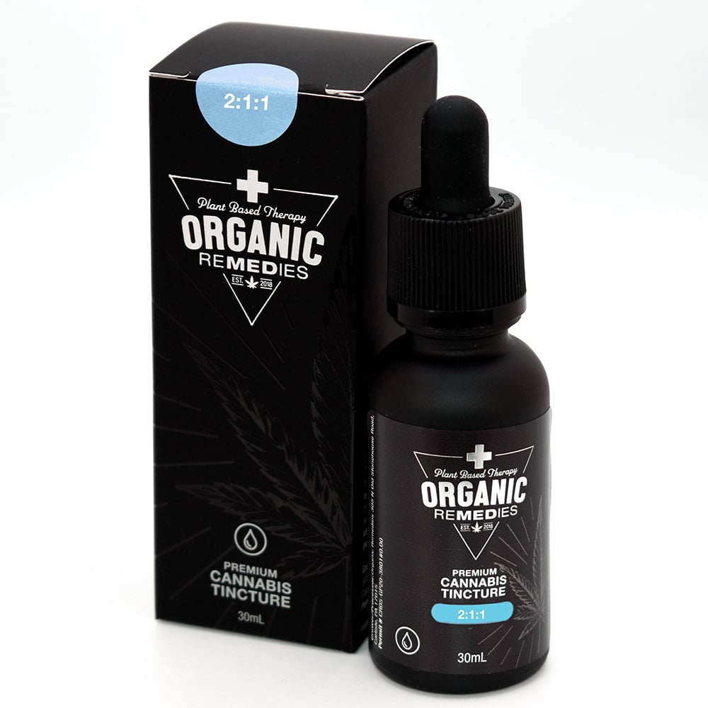 Organic Remedies – 2:1:1 Relief [30ml] (10mg THC/5mg CBD/5mg CBG per ml)