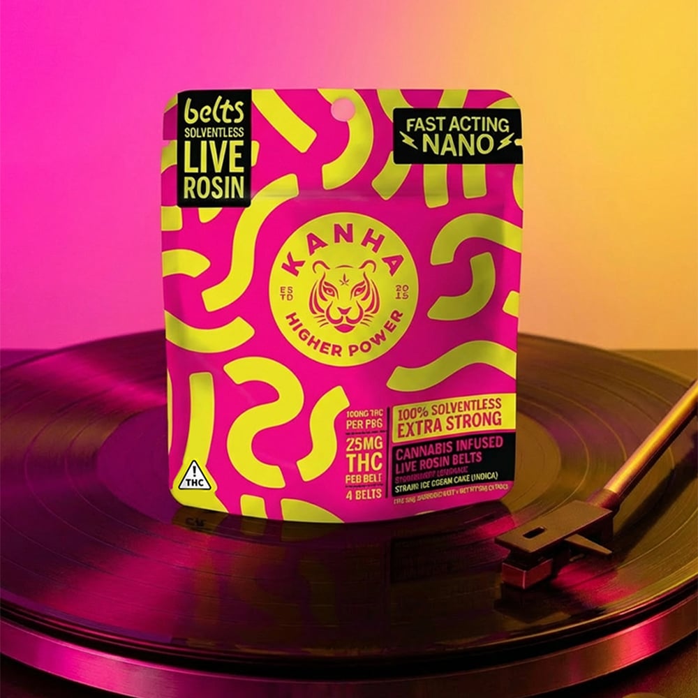 KANHA – Strawberry Lemonade Live Rosin Belts - Indica [4pk] (100mg)