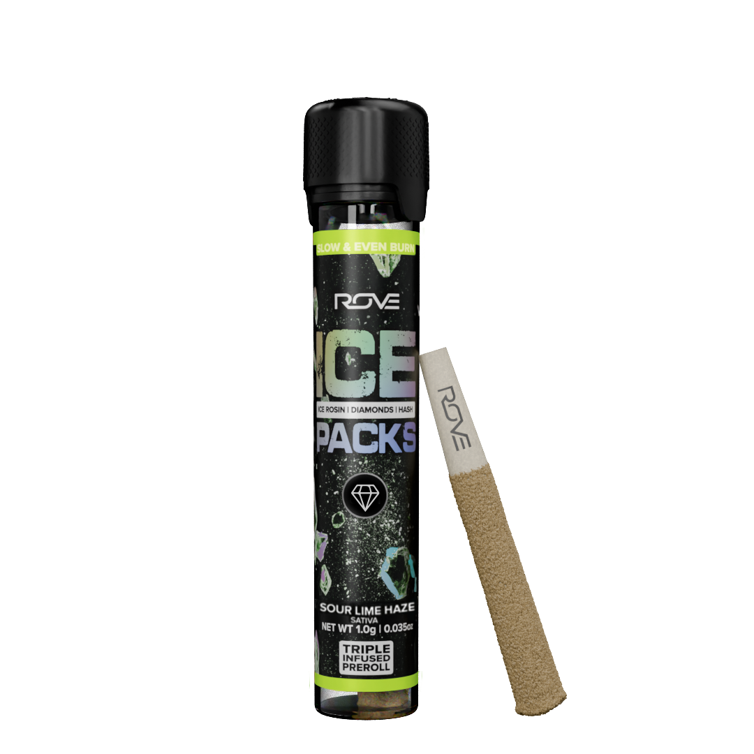 ROVE – Sour Lime Haze - Triple Infused Ice Pack (Rosin, Hash, and Diamonds) [1g]