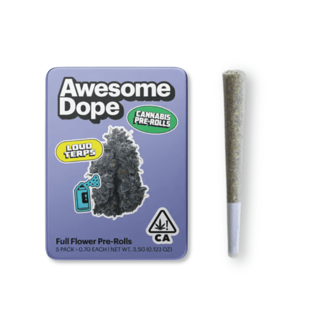 Awesome Dope – Grape Ape Gushers Full Flower Pre Rolls [.7g]