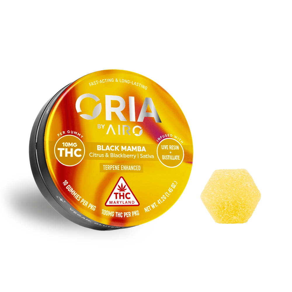 Oria by Airo – Black Mamba - Citrus & Blackberry [10pk] (100mg)