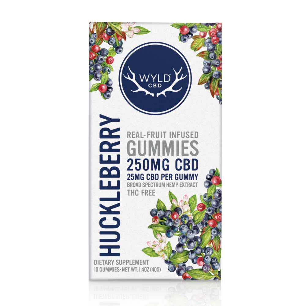 WYLD CBD – 250mg Huckleberry CBD Gummies | 10-pack
