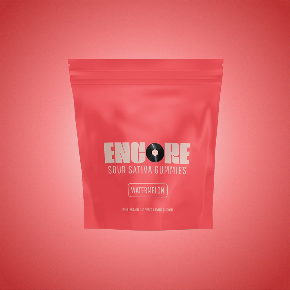 Encore Edibles – Sour Watermelon [10pk] (100mg)
