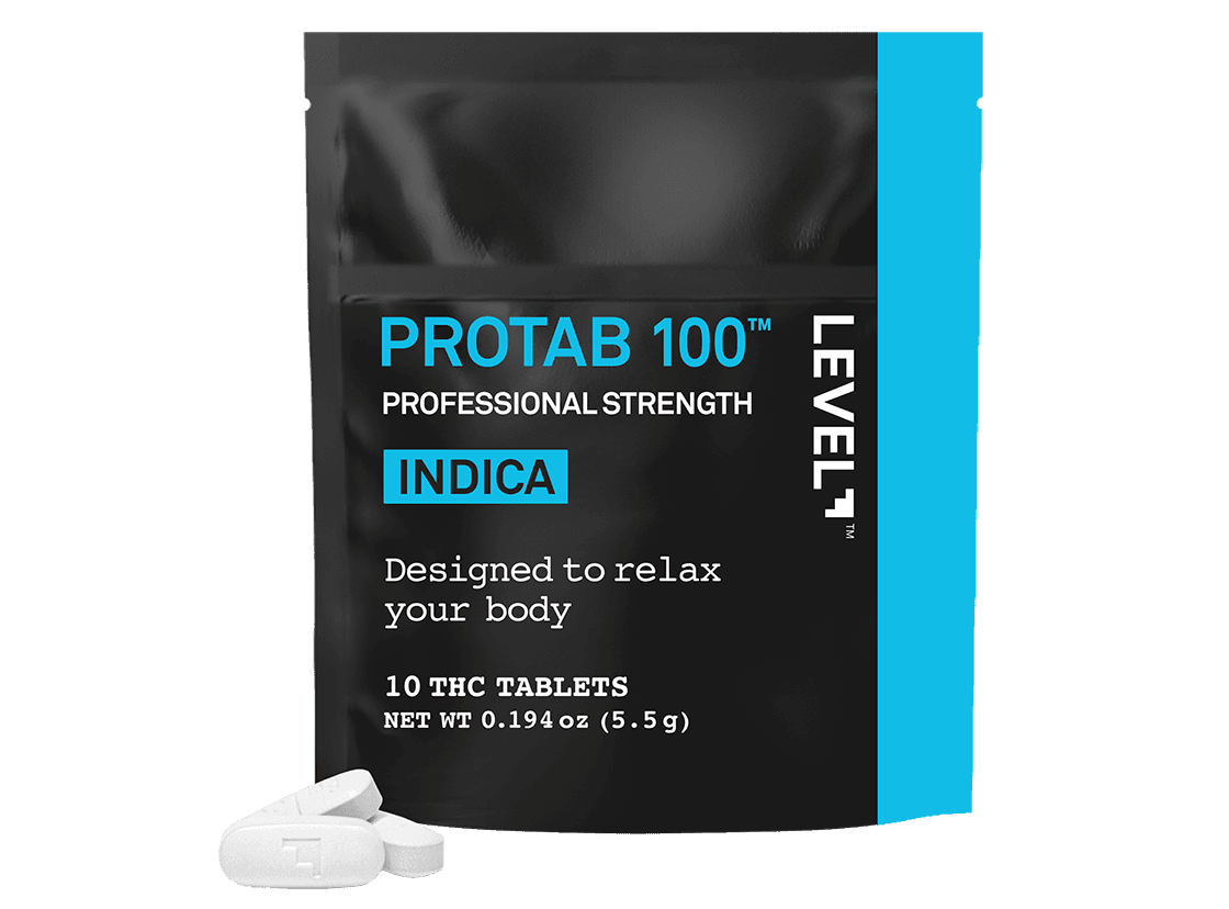 LEVEL – PROTAB 100 Indica [10pk] (100mg)