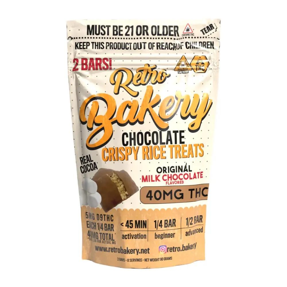 Retro – Chocolate Rice Crispy Treats [2pk] (40mg)