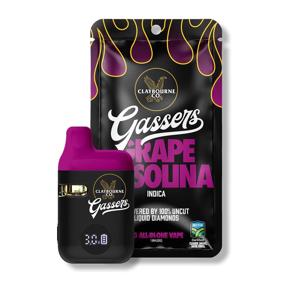Claybourne – Grape Gasolina (1g) - Gassers All-In-One Liquid Diamonds Vape
