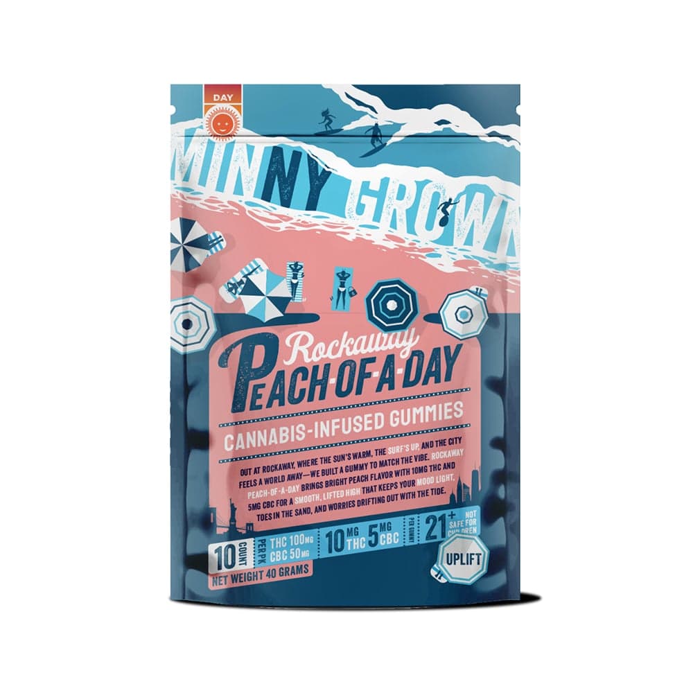 Minny Grown – Rockaway Peach-Of-A-Day 2:1 [10pk] (100mg THC/50mg CBC)