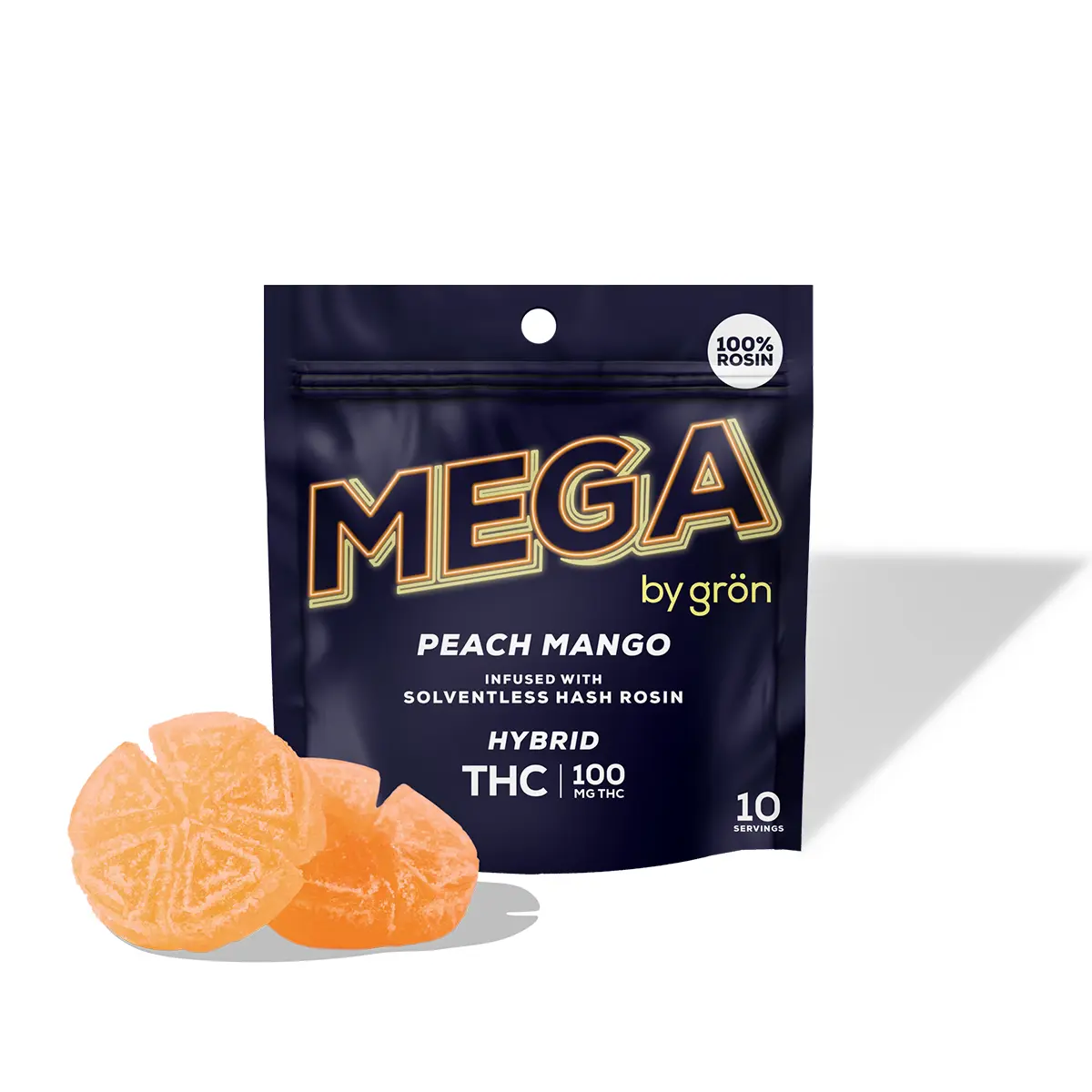 Grön – THC Peach Mango Mega Pearl (100mg)