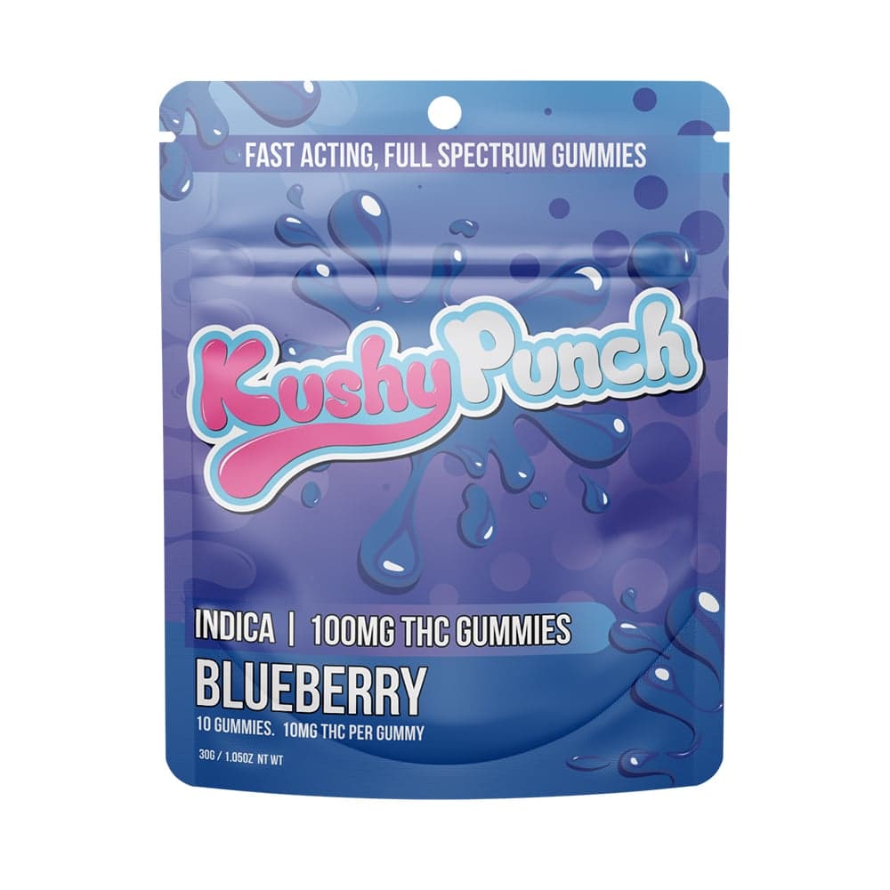 Kushy Punch – Blueberry - Indica [10pk] (100mg)