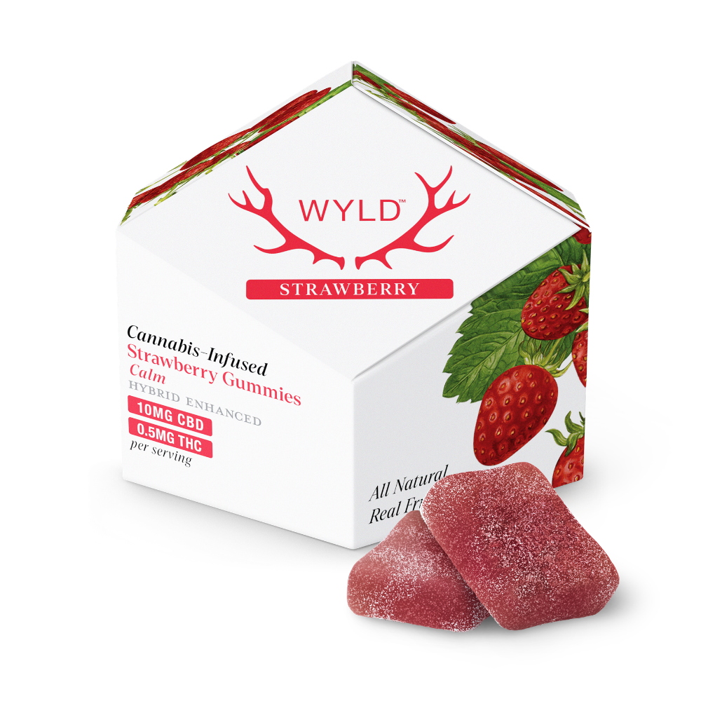 WYLD – Strawberry 20:1 CBD + Hybrid Enhanced Gummies | 200mg:10mg