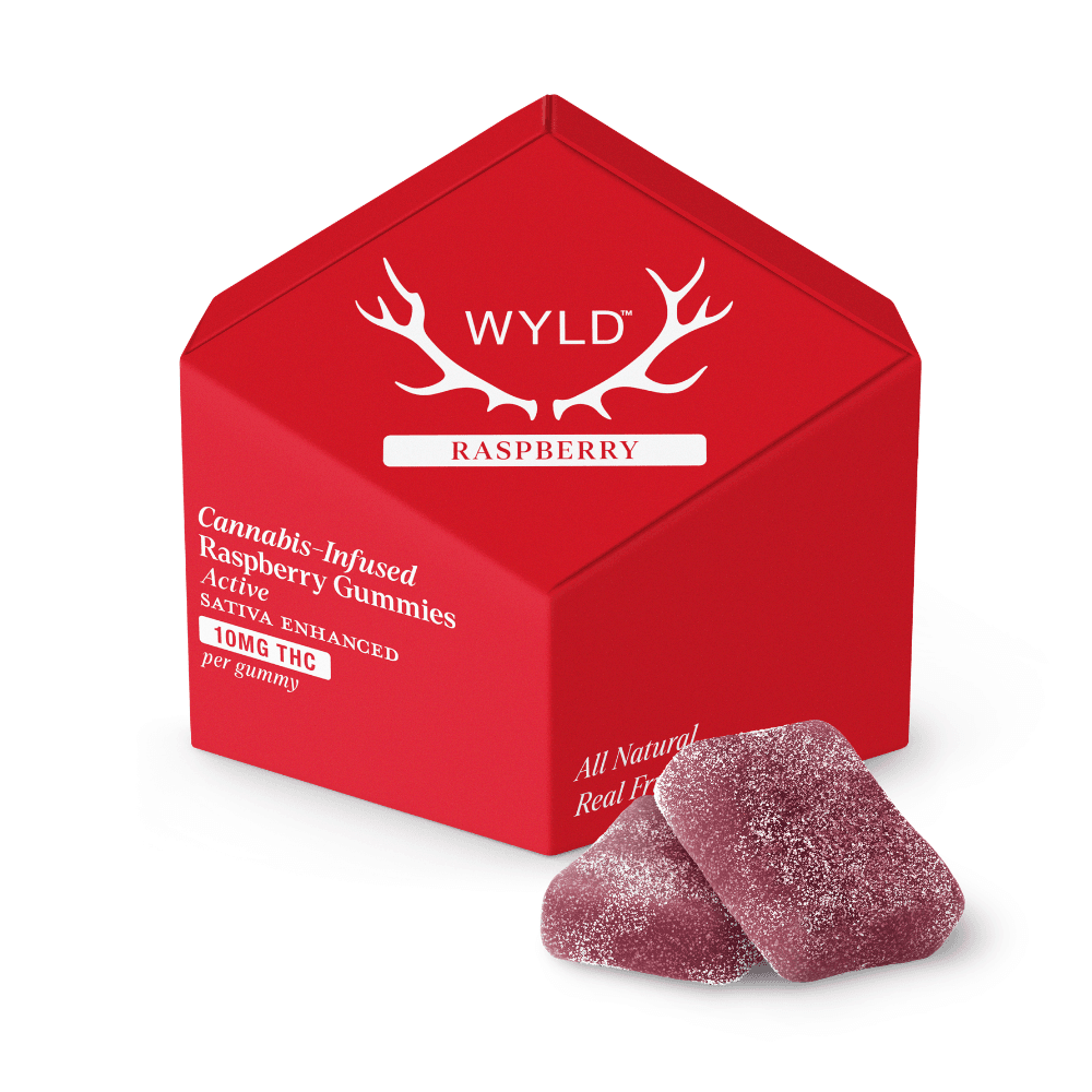 WYLD – Raspberry Sativa Enhanced Gummies | 100mg