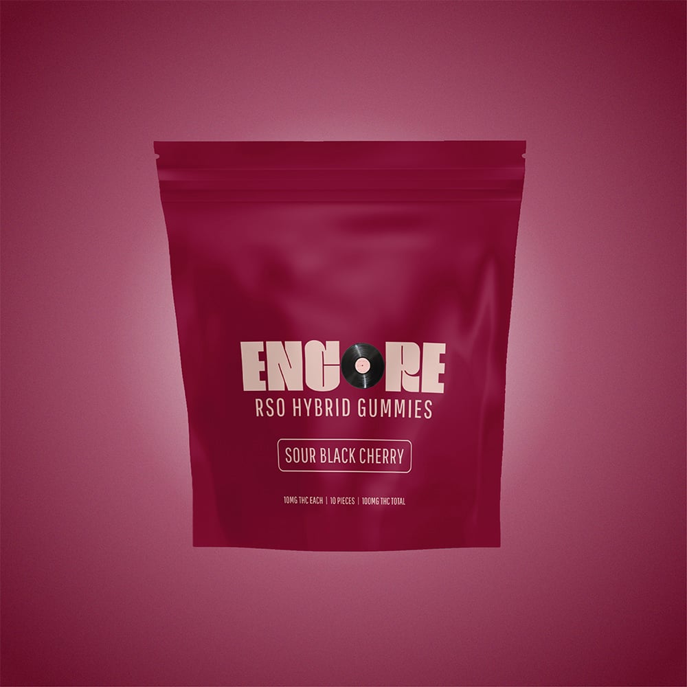 Encore Edibles – Sour Black Cherry RSO - Hybrid [10pk] (100mg)