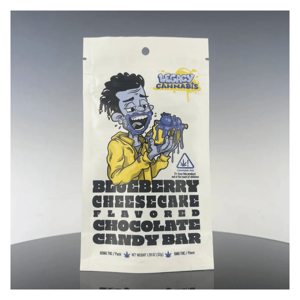 Legacy Cannabis – Blueberry Cheesecake Milk Chocolate [20pk] (200mg)