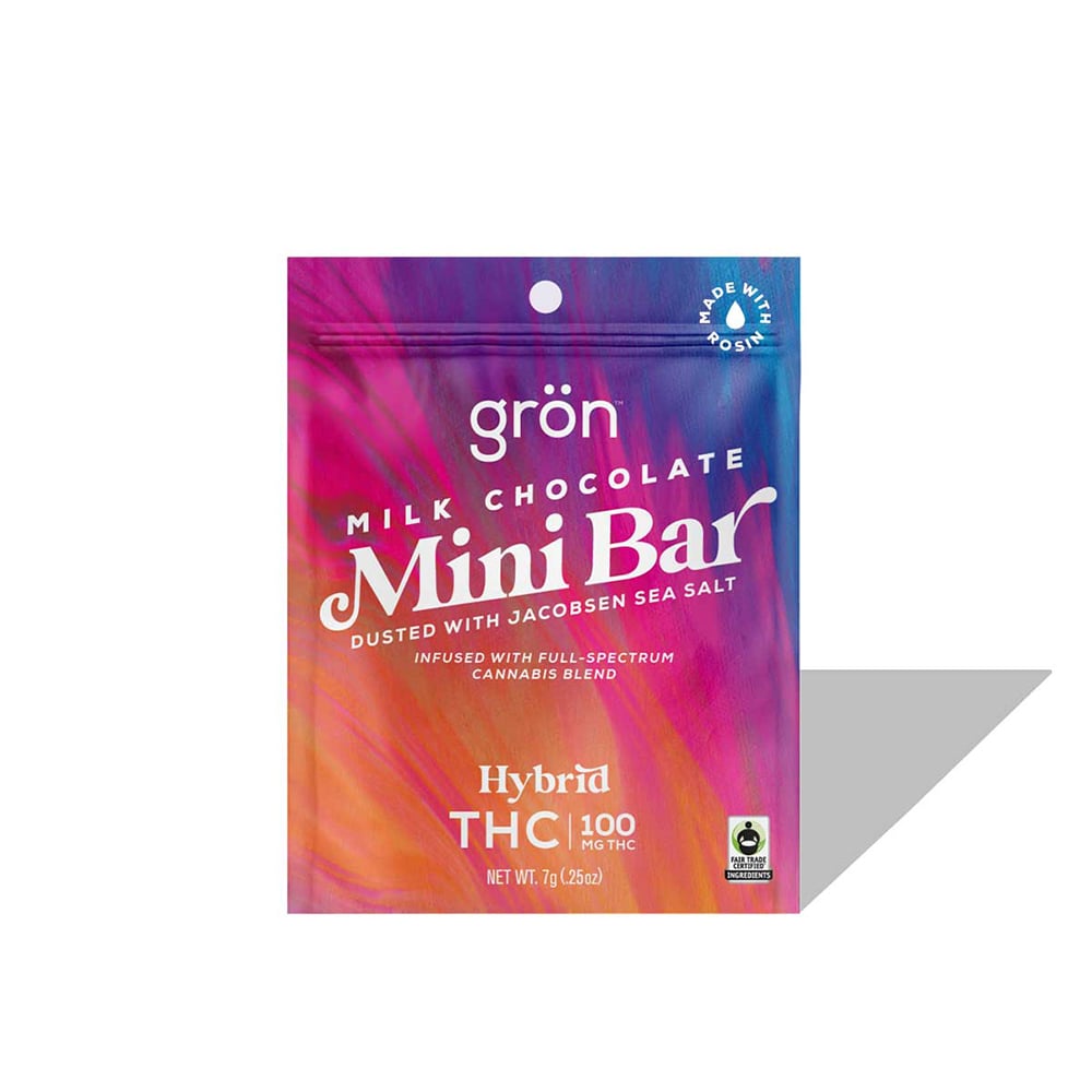 Grön – THC Milk Chocolate High-Dose Mini Bar (100mg)