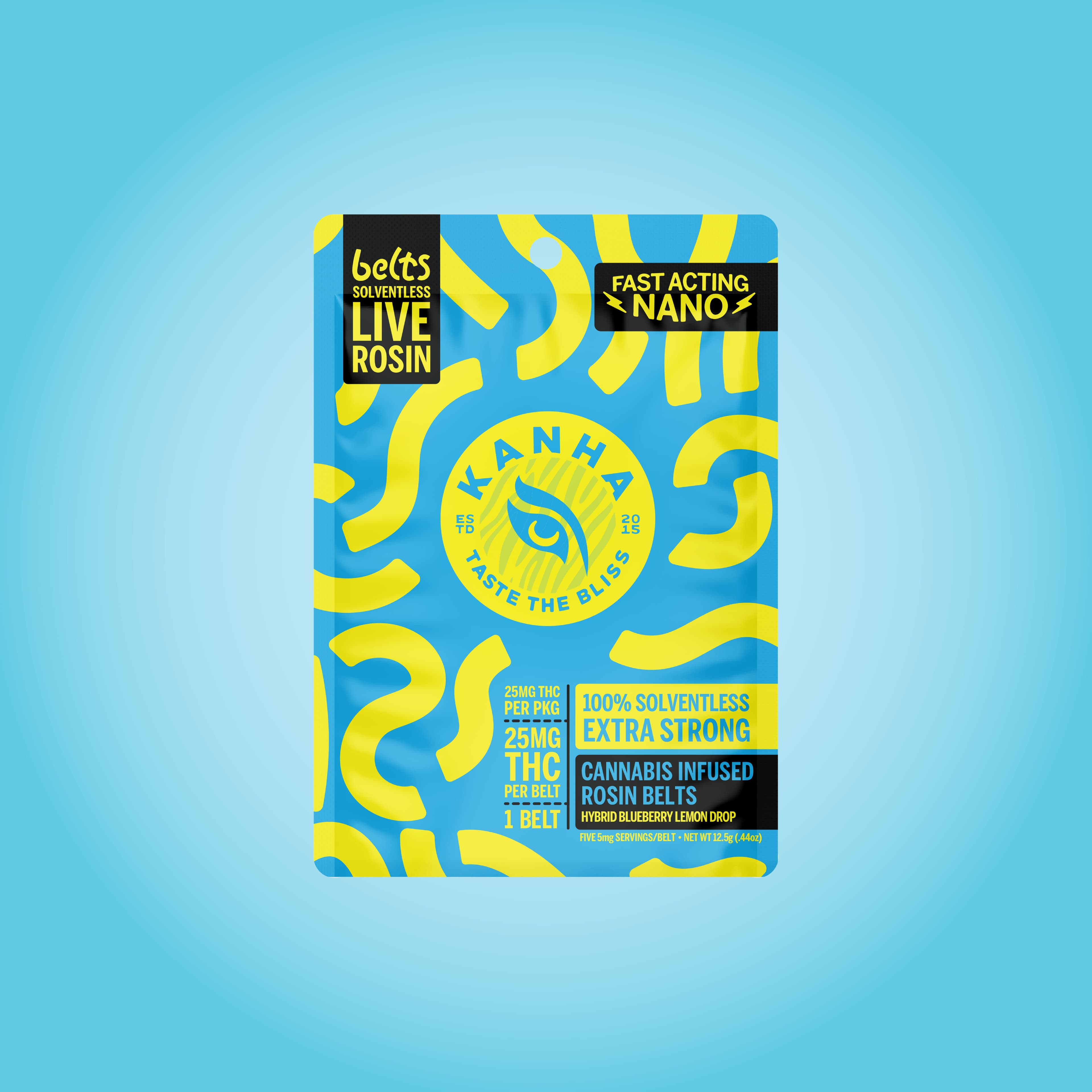 KANHA – Blueberry Lemon Drop Live Rosin Belt - Hybrid [1pk] (25mg)
