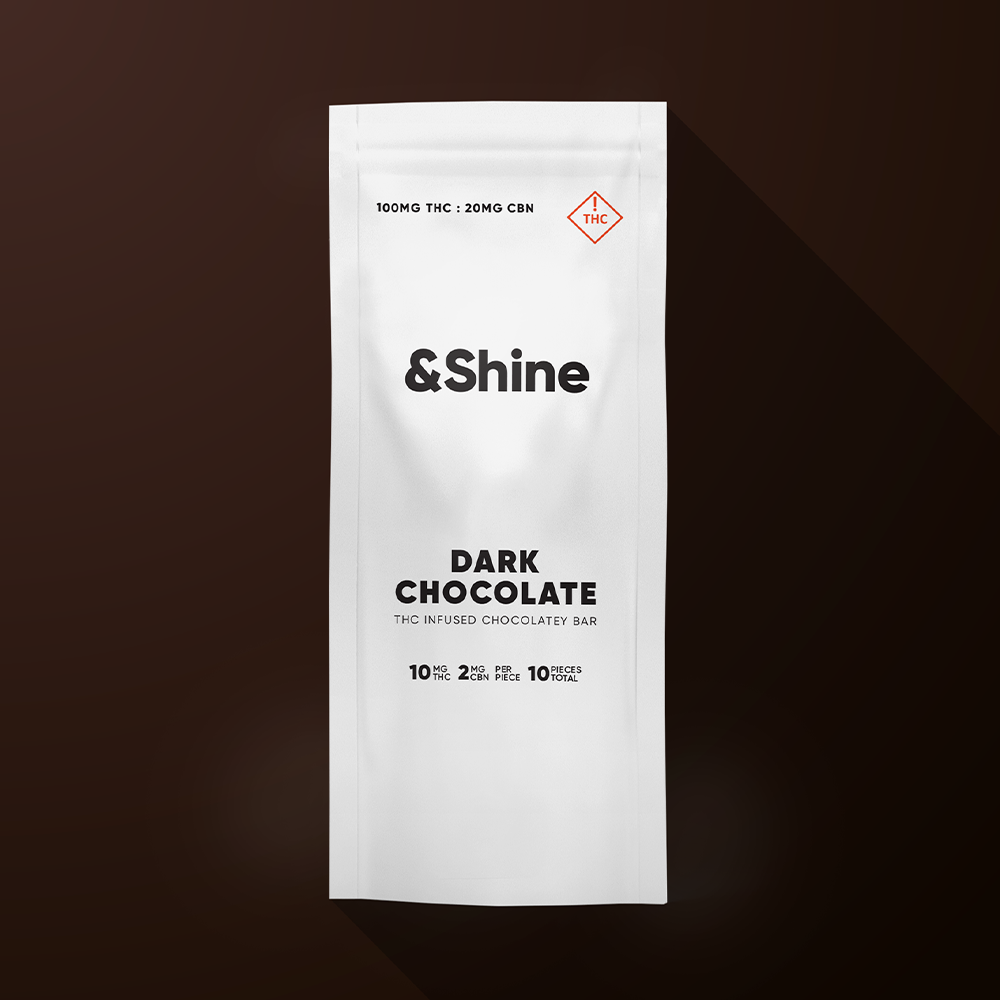 &Shine – 5:1 Dark Chocolatey [10pk] (100mg THC/20mg CBN)
