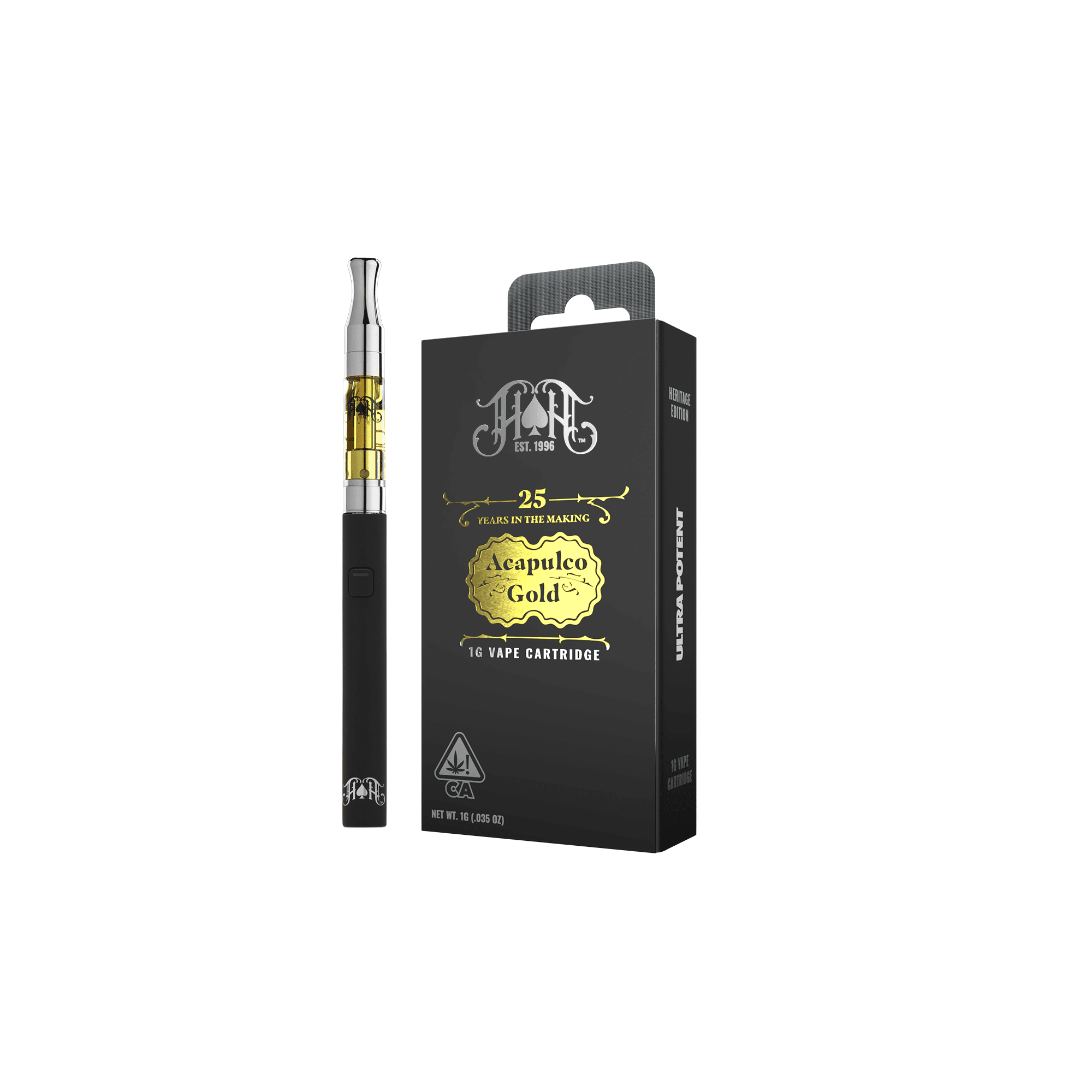 Heavy Hitters – Acapulco Gold | Ultra Extract High Purity Oil - 1G Vape Cartridge