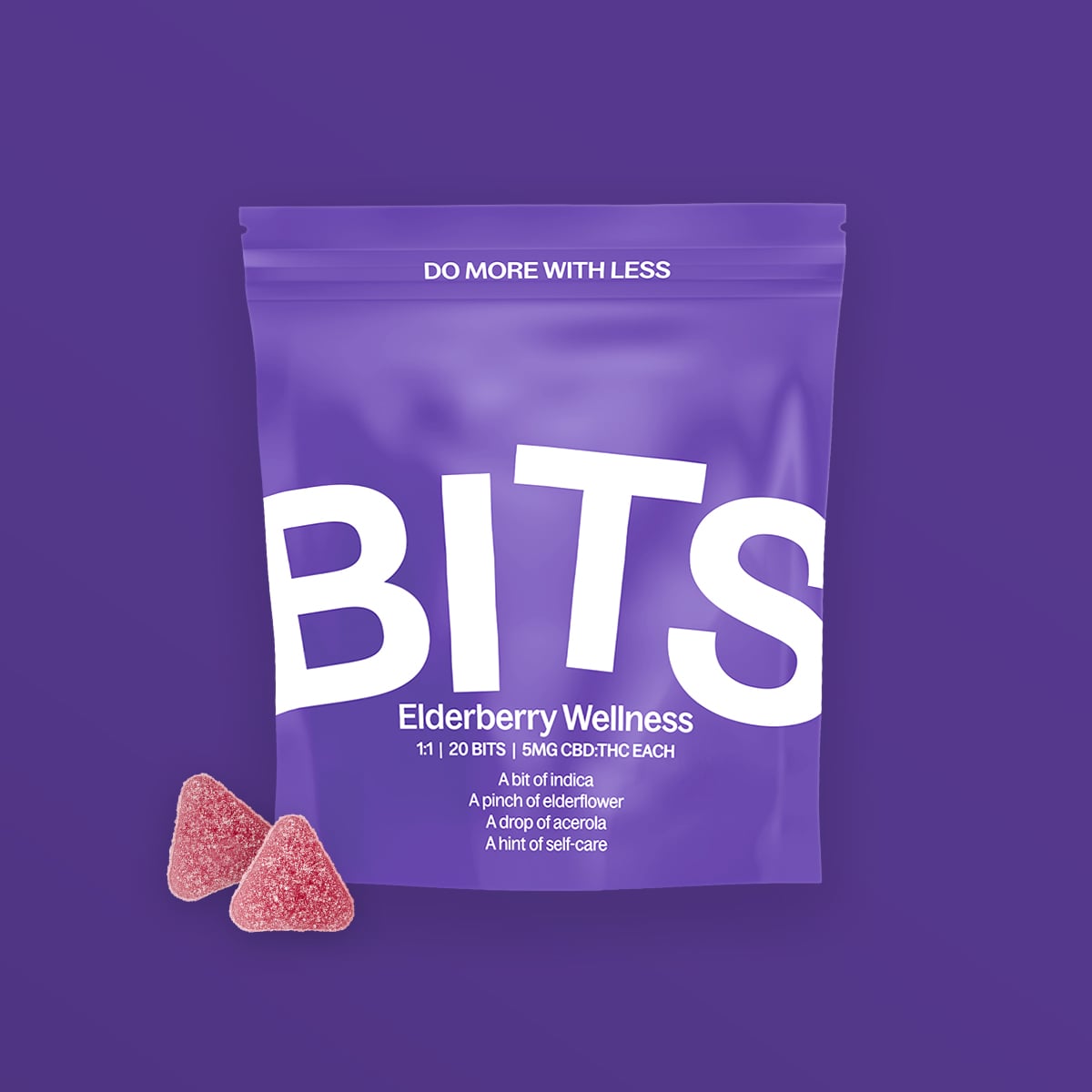 Bits – Elderberry Wellness 1:1 CBD:THC [20pk] (100mg CBD/100mg THC)