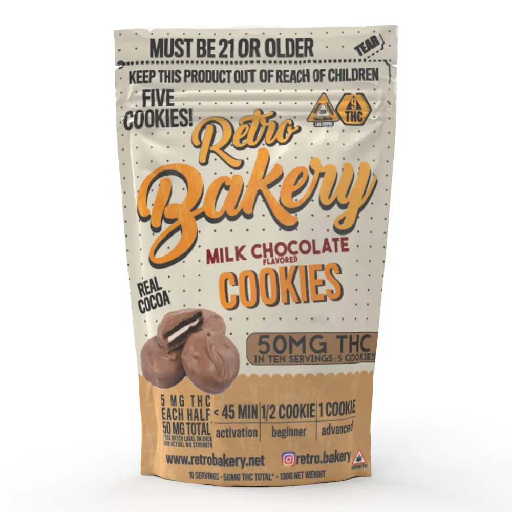 Retro – Milk Chocolate Cookies [5pk] (50mg)