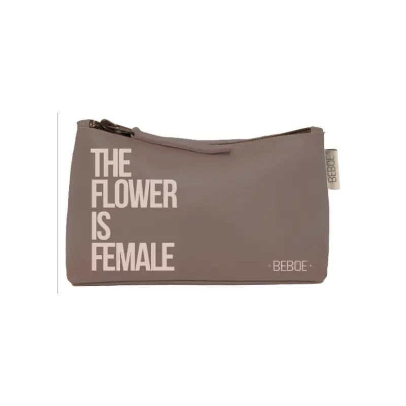 Beboe – Flower Is Female Stash Pouch - Grey