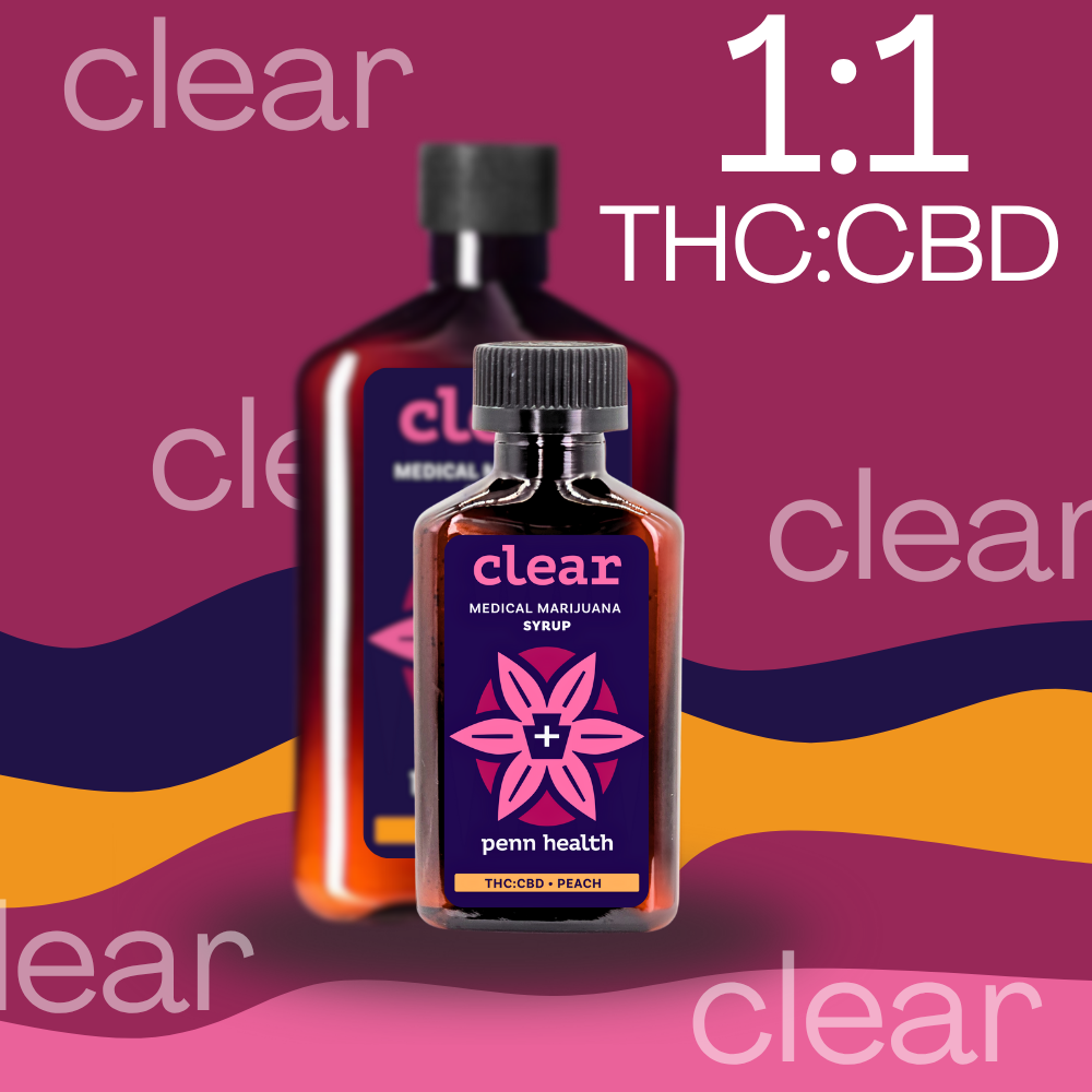 Penn Health – Mini Clear 1:1 CBD:THC - Peach [100ml] (100mg CBD/100mg THC)