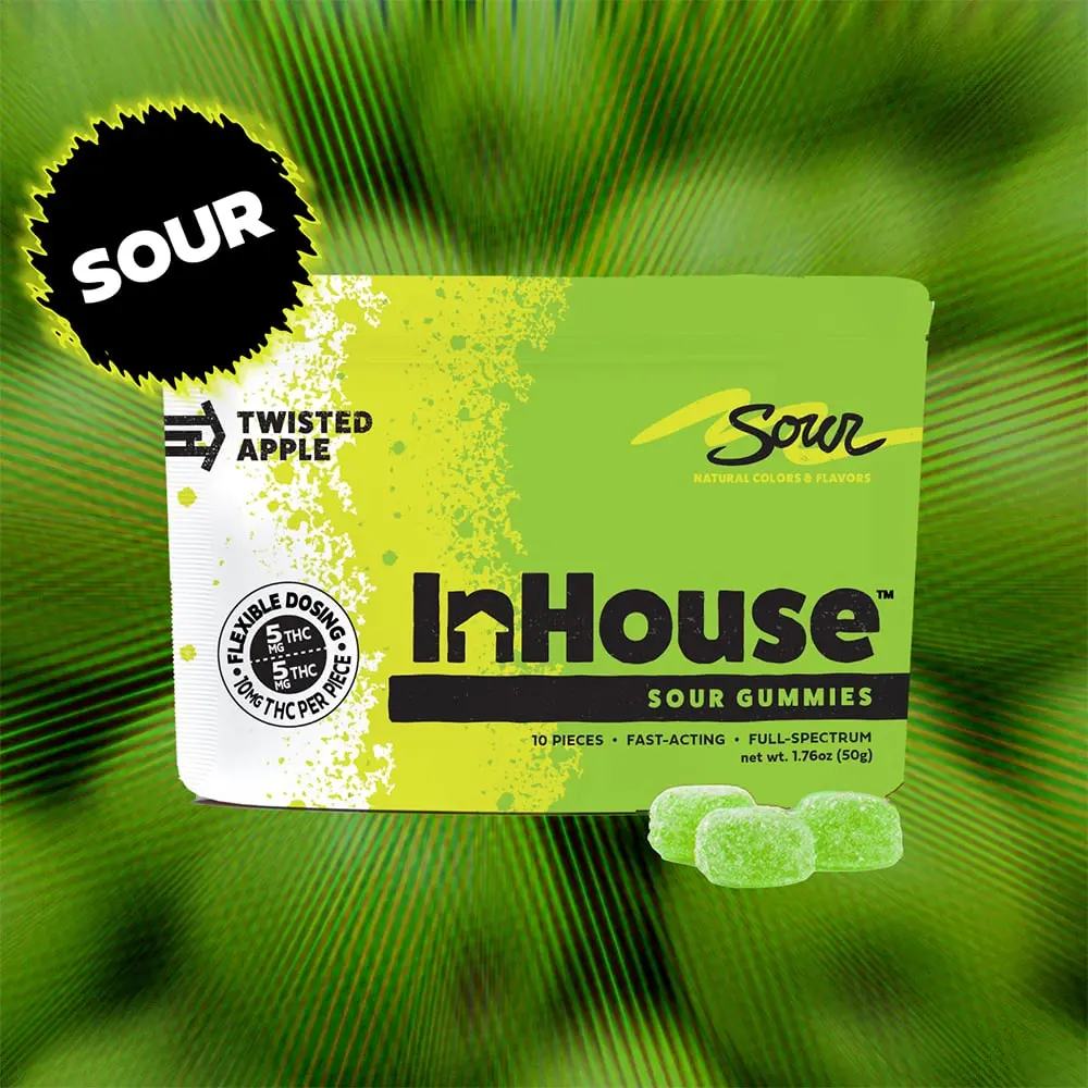 InHouse – Twisted Sour Apple [10pk] (100mg)