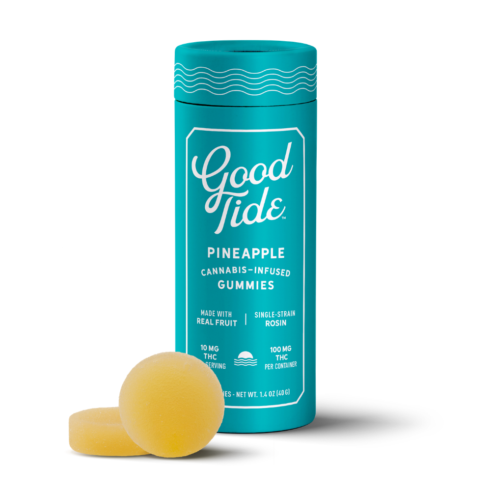 Good Tide – Pineapple Single-Strain Rosin Gummies | Uplifting | 100mg